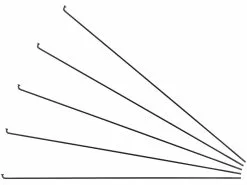 Sapim Leader J-Bend Speichen + Nippel - 5 Stück