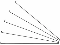 Sapim Race J-Bend Speichen + Nippel - 5 Stück