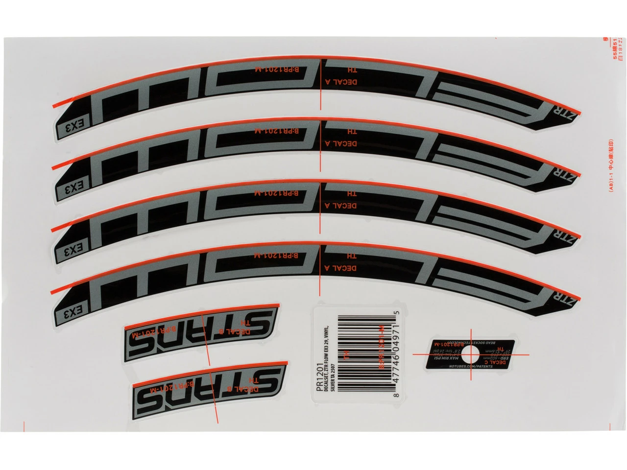 Notubes Decal-Set Für ZTR Flow EX3 3 Notubes Decal-Set Für ZTR Flow EX3